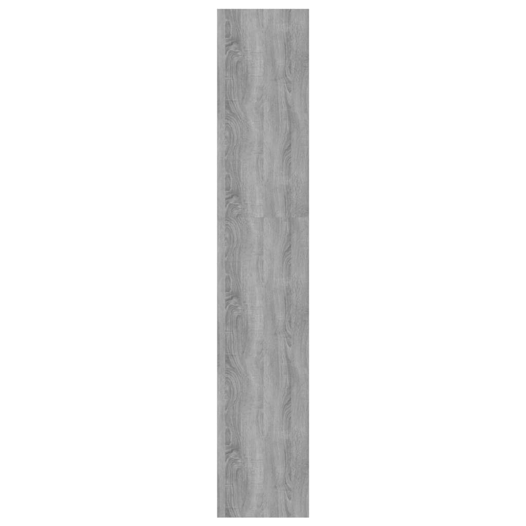 Bibliothèque/Séparateur de pièce Gris béton 60x30x166 cm