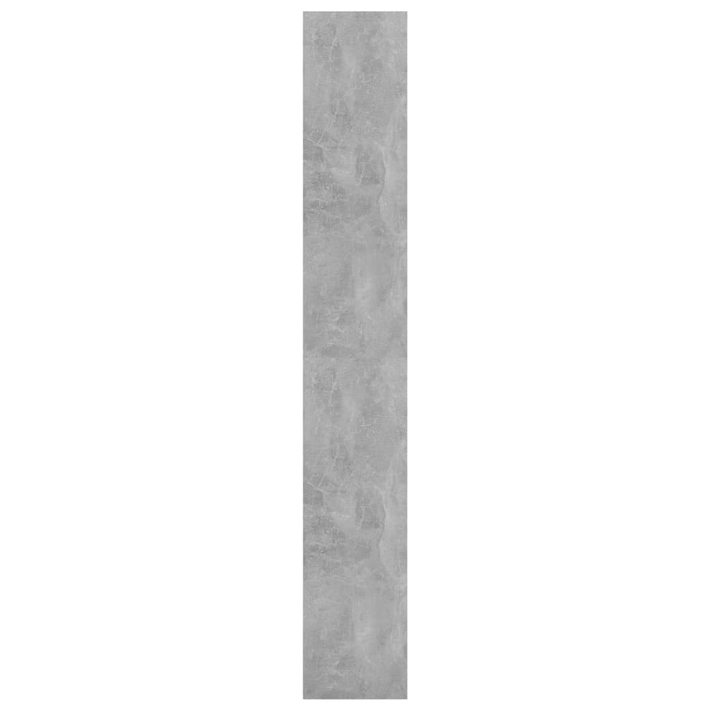 Bibliothèque de séparation Gris béton 80x30x198 cm Aggloméré