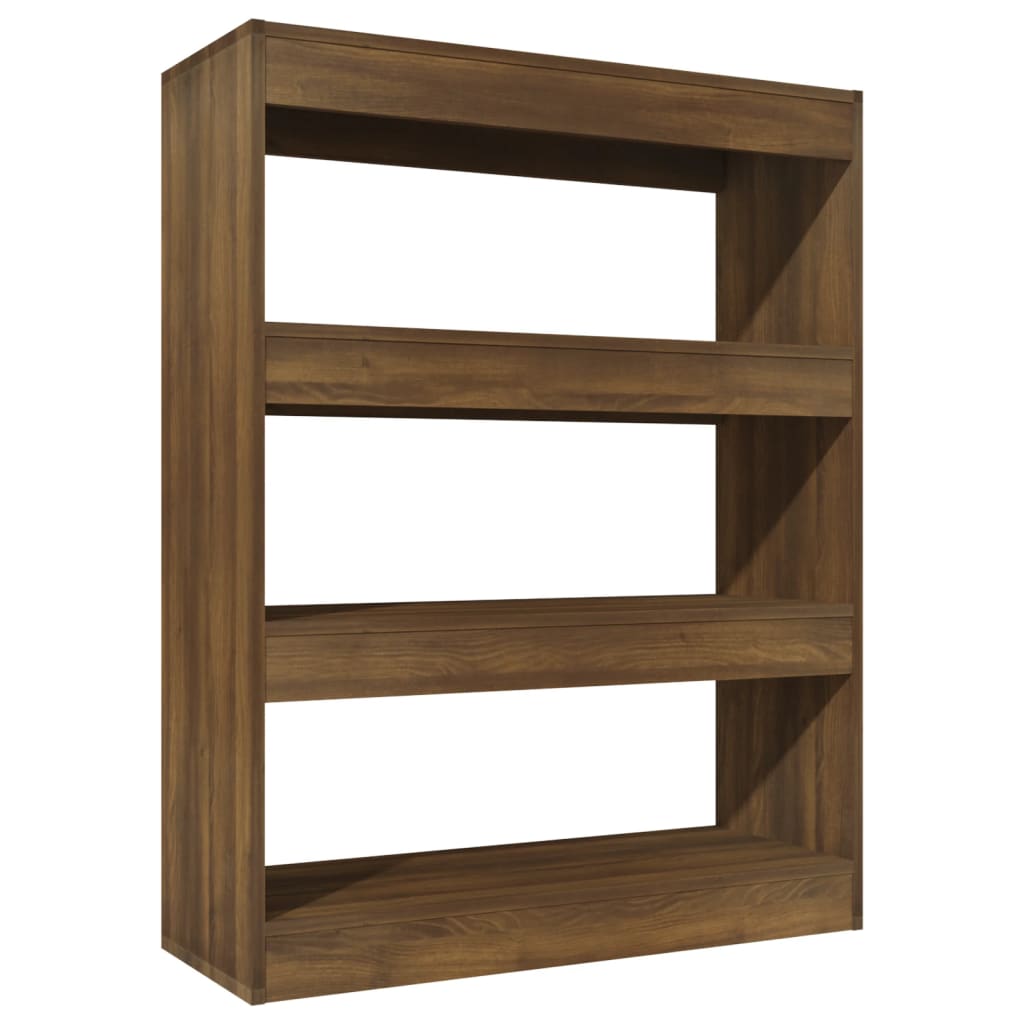 Bibliothèque/Cloison Chêne marron 80x30x103 cm Bois ingénierie