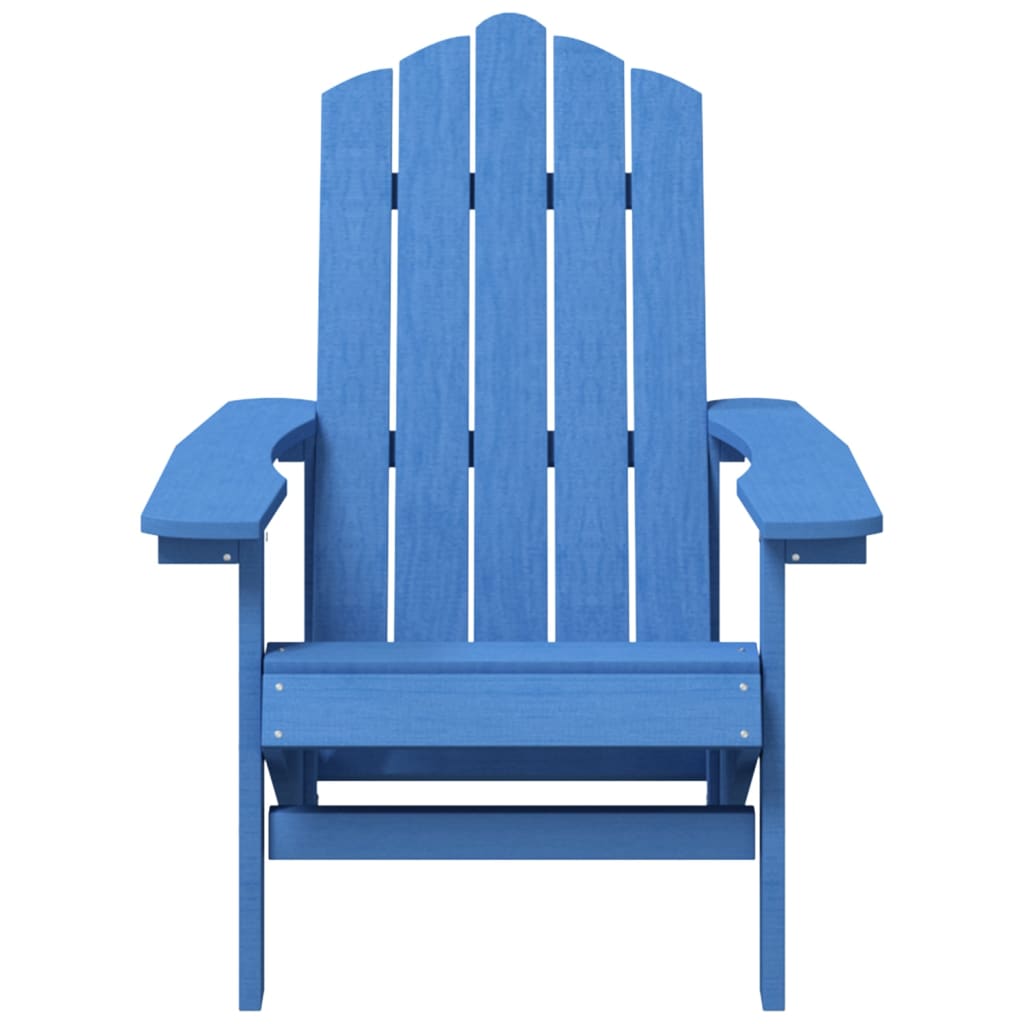 Chaises de jardin Adirondack 2 pcs PEHD Bleu aqua