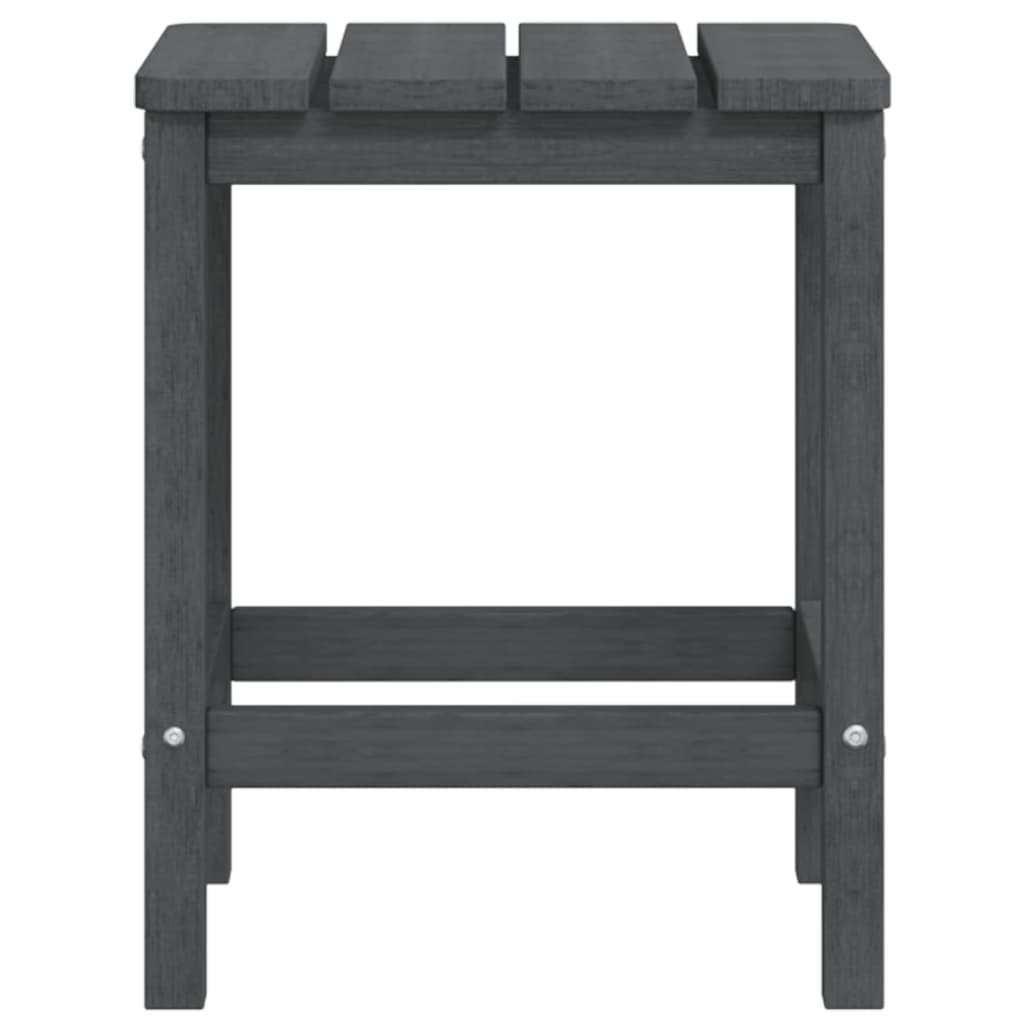 Chaises de jardin Adirondack avec table PEHD Anthracite