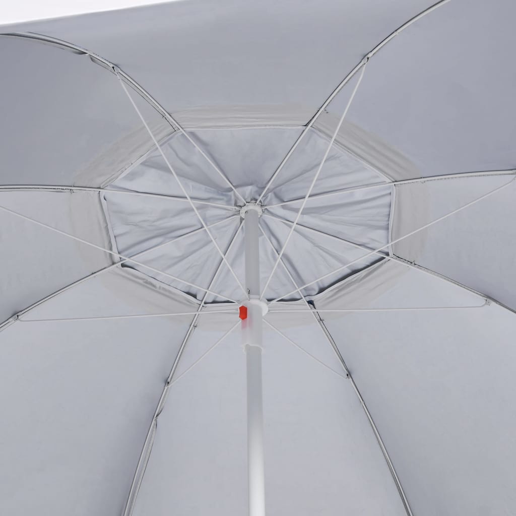 Parasol de plage avec parois latérales Anthracite 215 cm