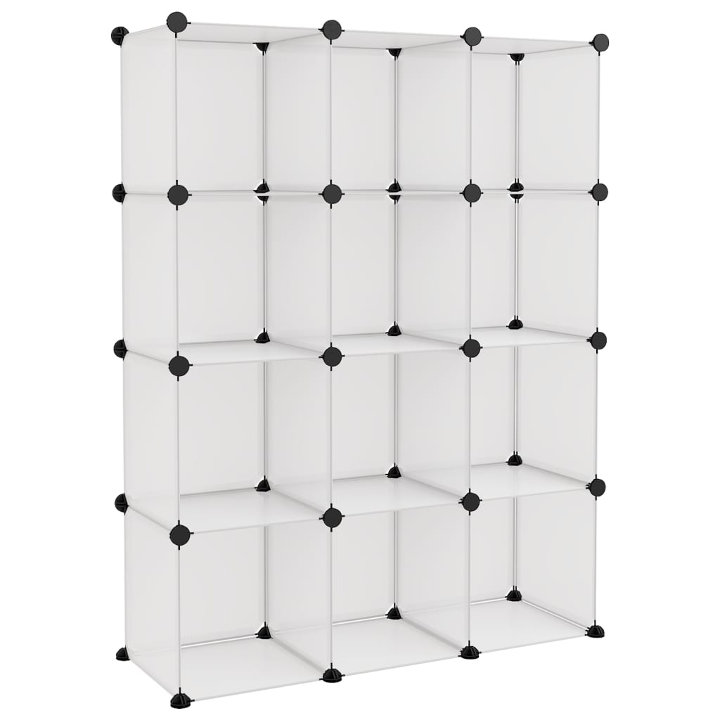 Cubes de rangement 12 pcs Transparent PP