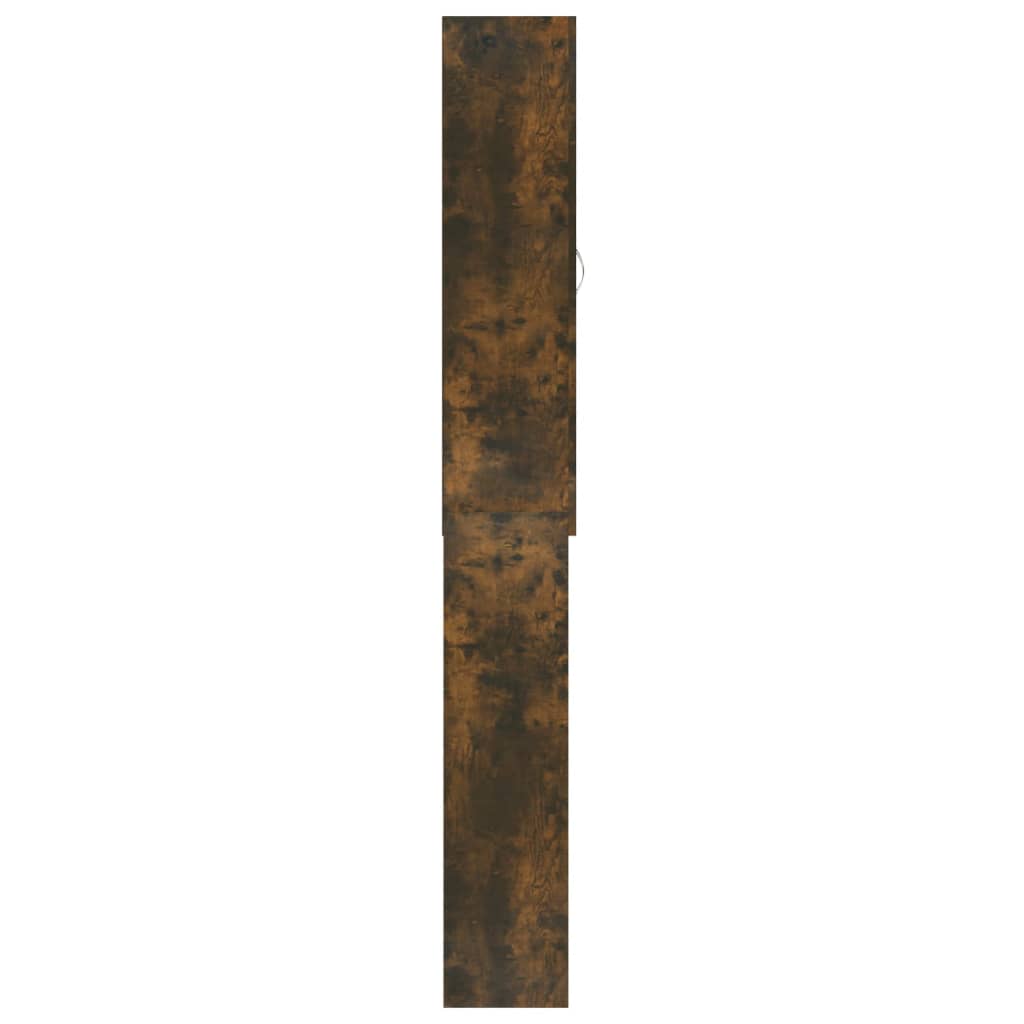 Meuble pour machine à laver Chêne fumé 64x25,5x190 cm