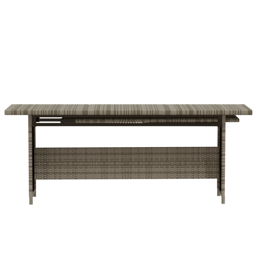 Salon de jardin 6 pcs avec coussins Résine tressée Gris