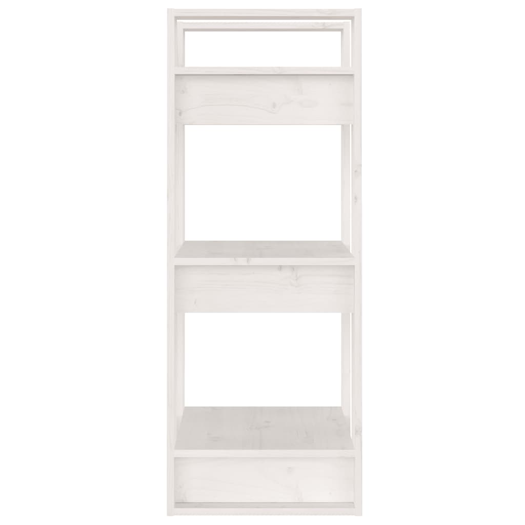 Bibliothèque/Séparateur de pièce Blanc 41x35x91 cm Pin solide