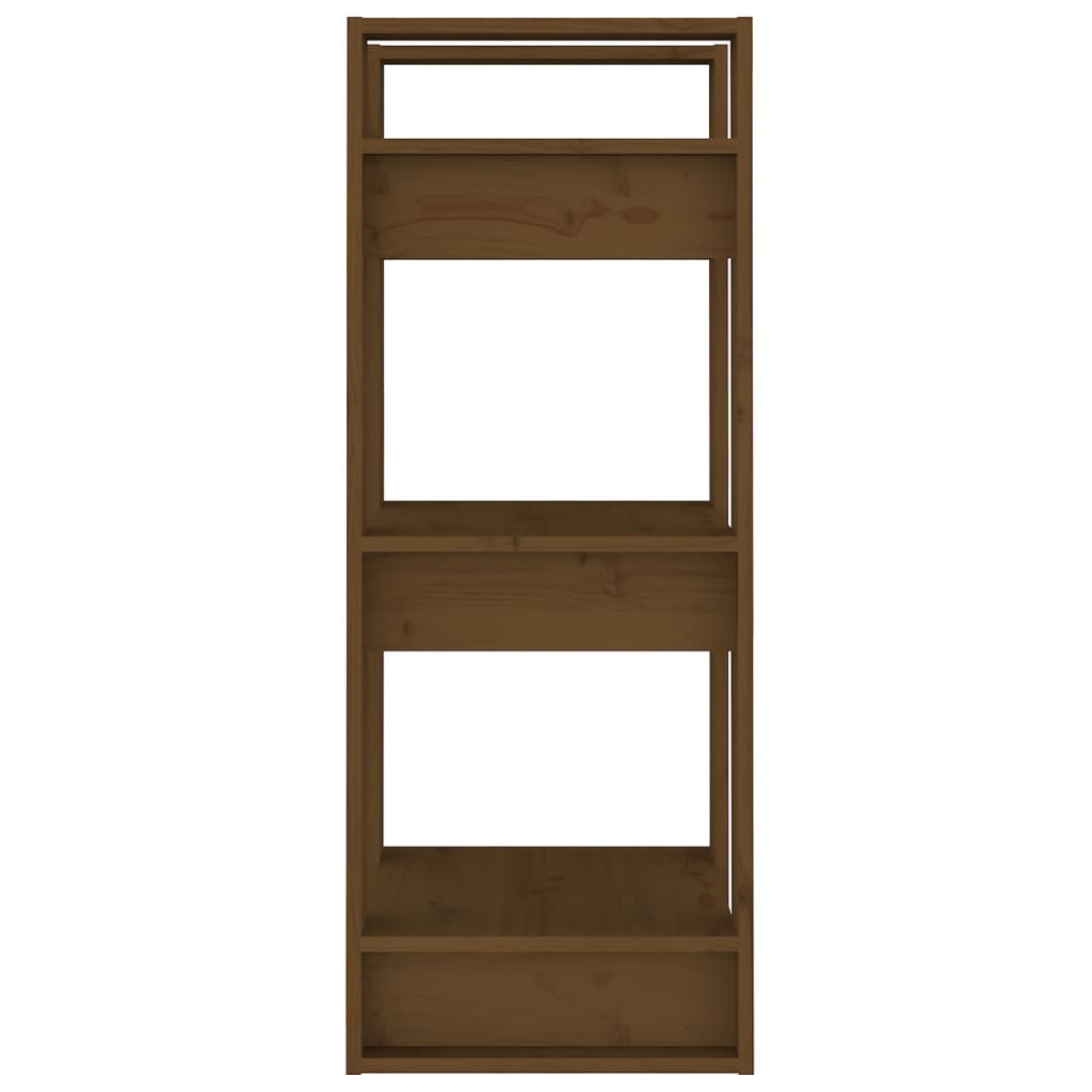Bibliothèque/Cloison Marron miel 41x35x91 cm Bois massif