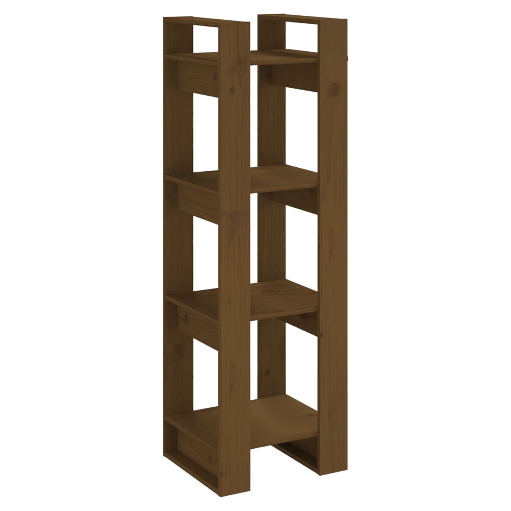 Bibliothèque/Cloison Marron miel 41x35x125 cm Bois massif