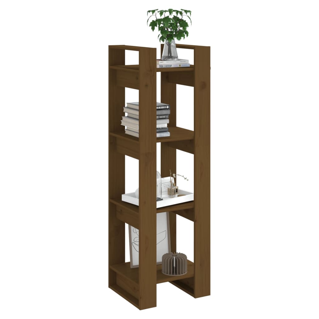 Bibliothèque/Cloison Marron miel 41x35x125 cm Bois massif