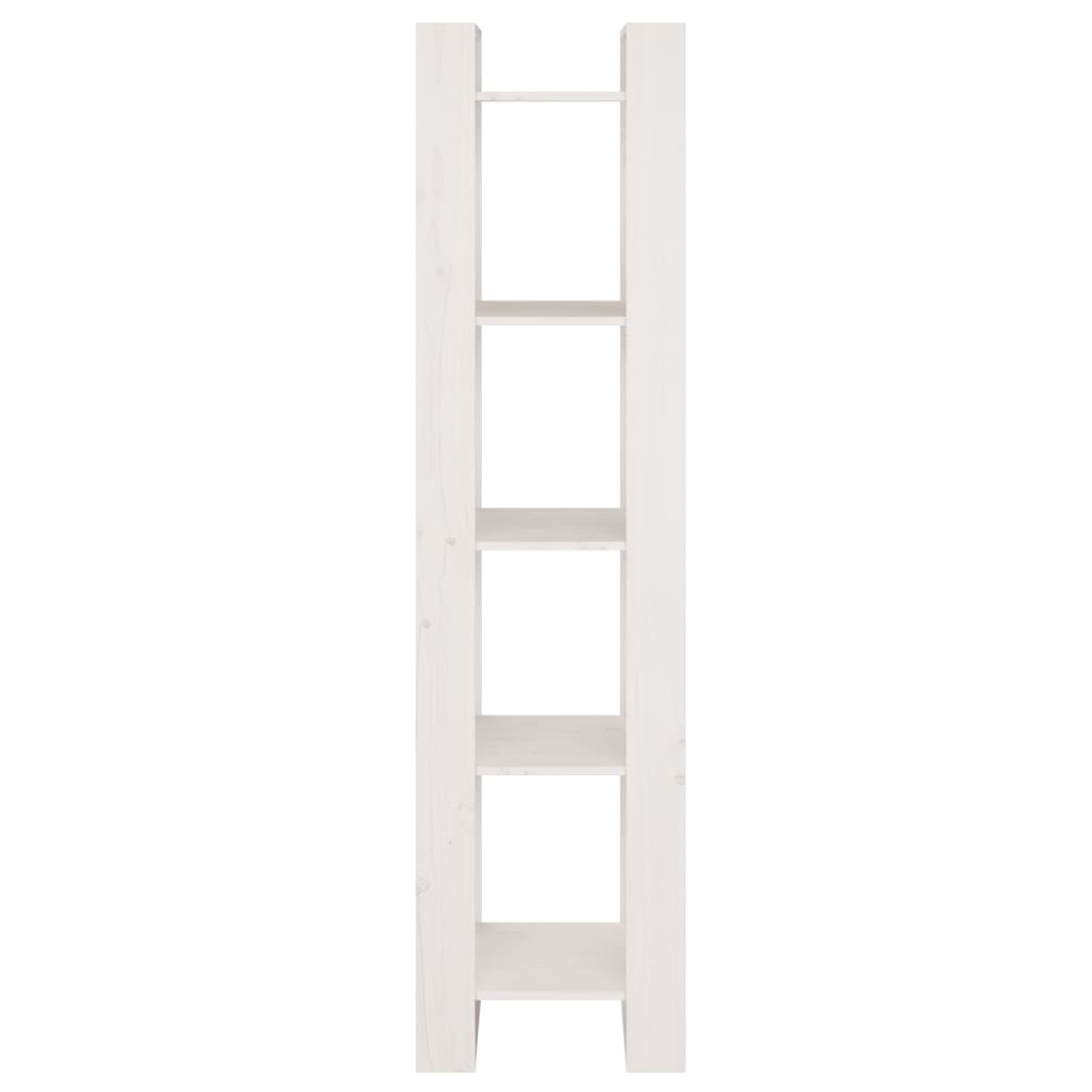 Bibliothèque/Séparateur de pièce Blanc 41x35x160 cm Pin solide