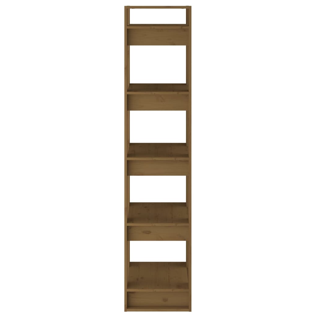 Bibliothèque/Cloison Marron miel 41x35x160 cm Pin solide