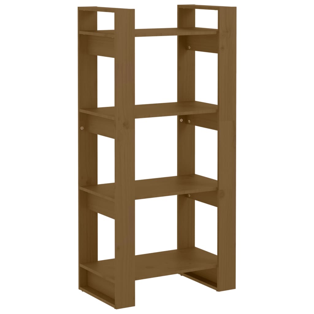 Bibliothèque/Cloison Marron miel 60x35x125 cm Bois massif