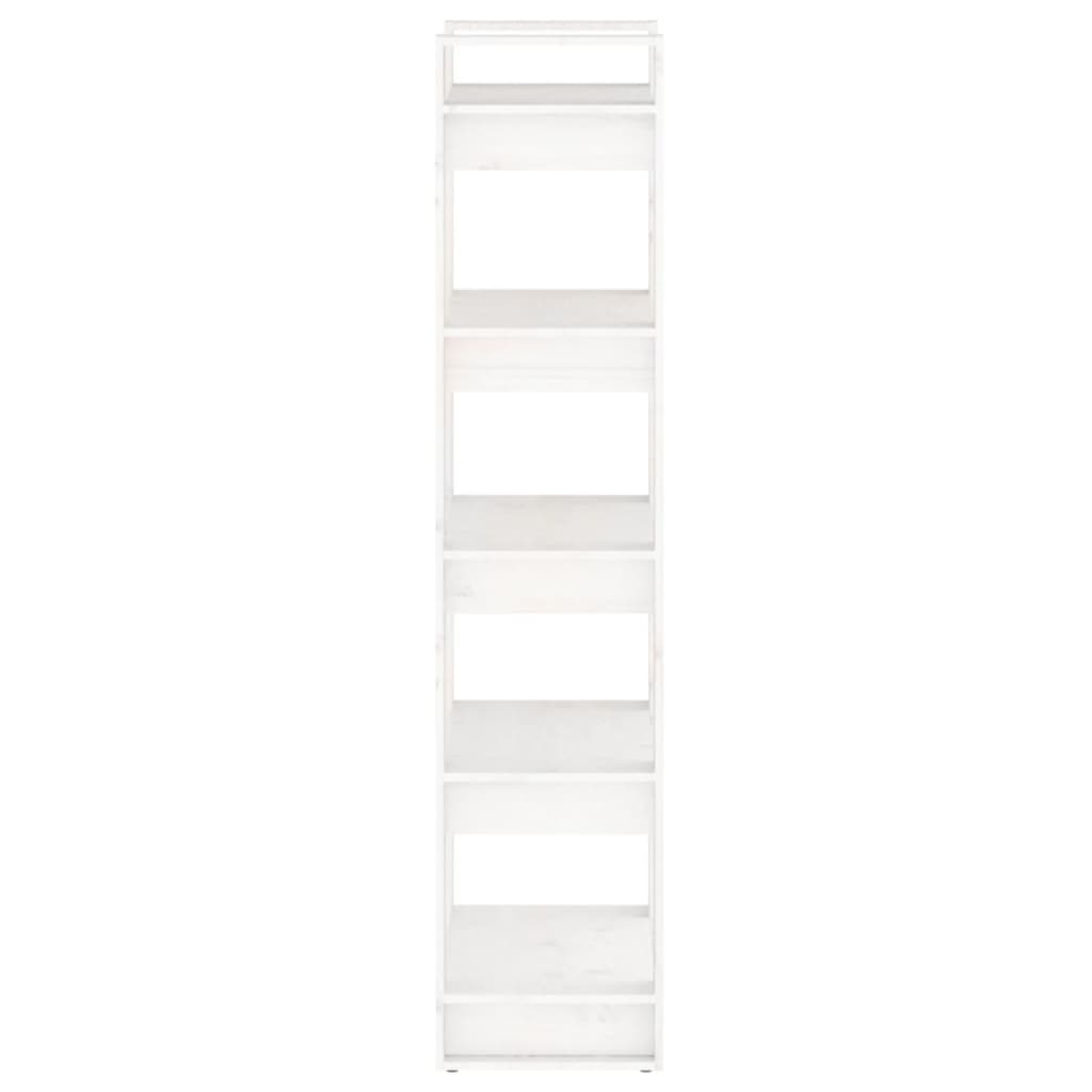 Bibliothèque/Séparateur de pièce Blanc 60x35x160 cm Bois massif