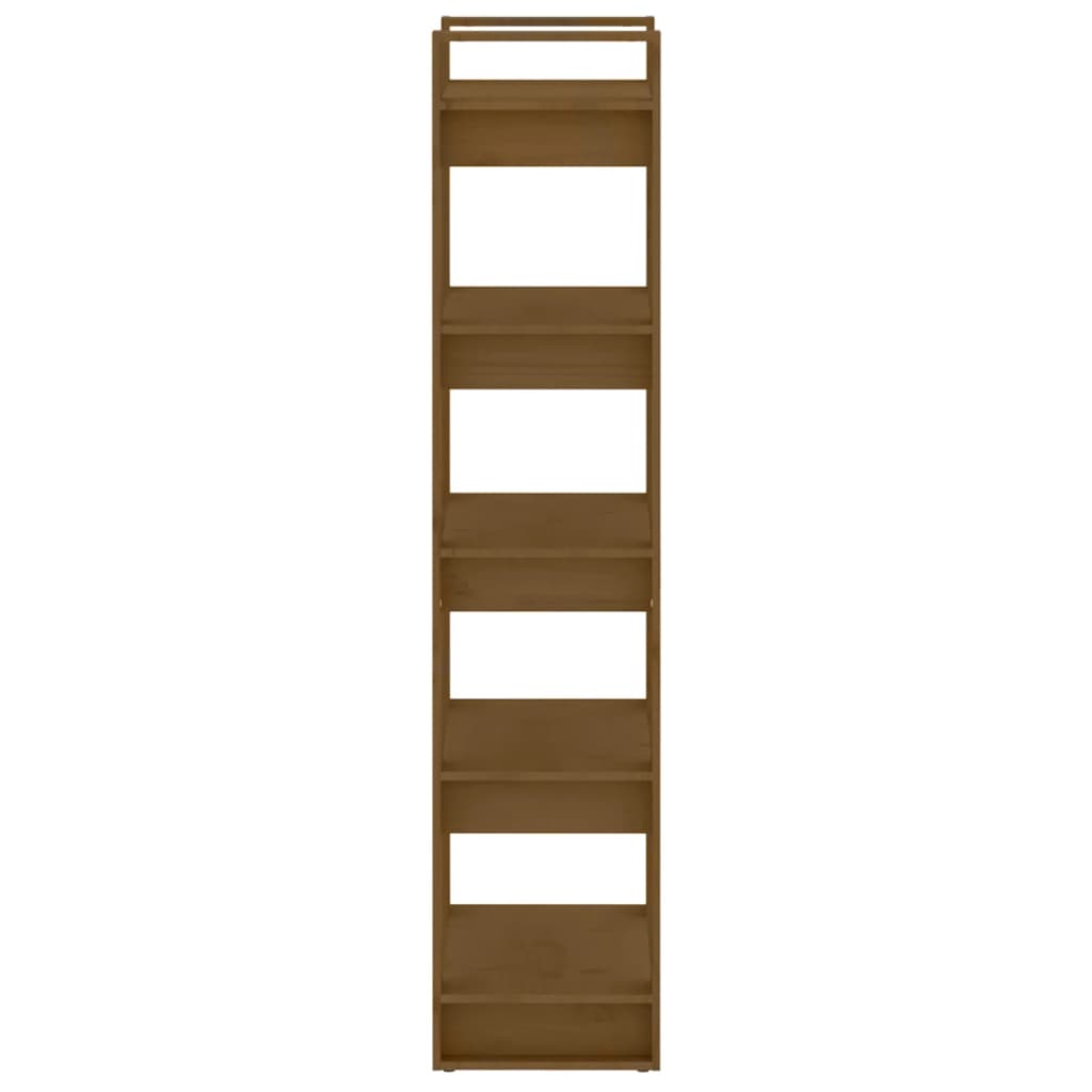 Bibliothèque/Cloison Marron miel 60x35x160 cm Bois massif