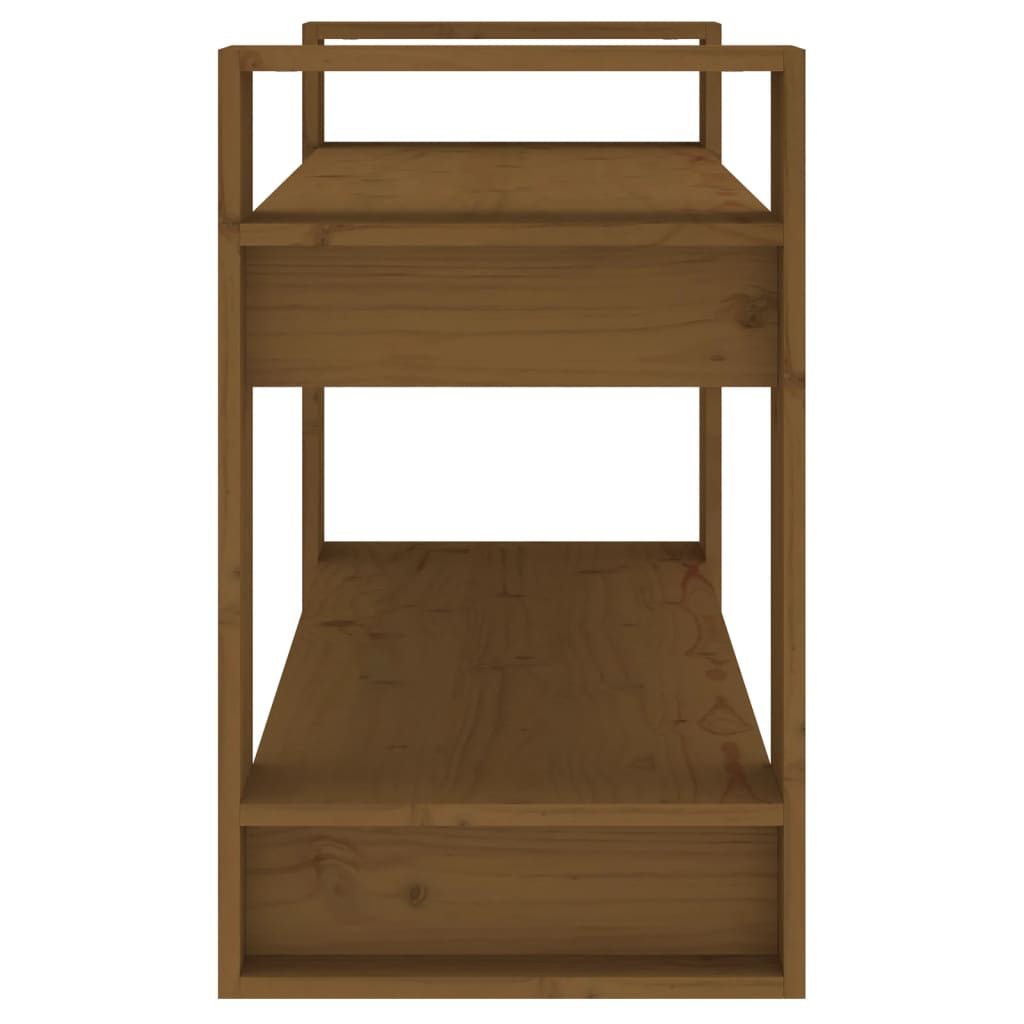 Bibliothèque/Cloison Marron miel 80x35x56,5 cm Pin solide