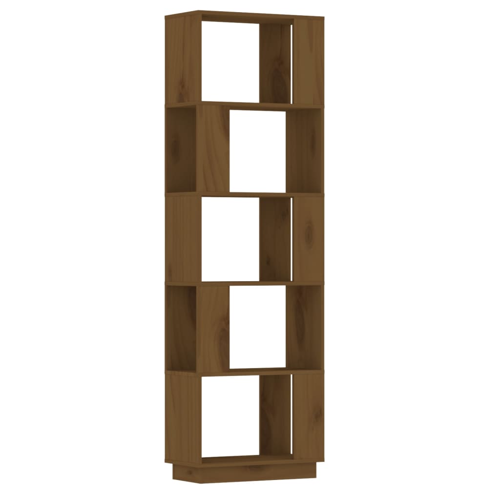Bibliothèque/Cloison Marron miel 51x25x163,5 cm Pin solide