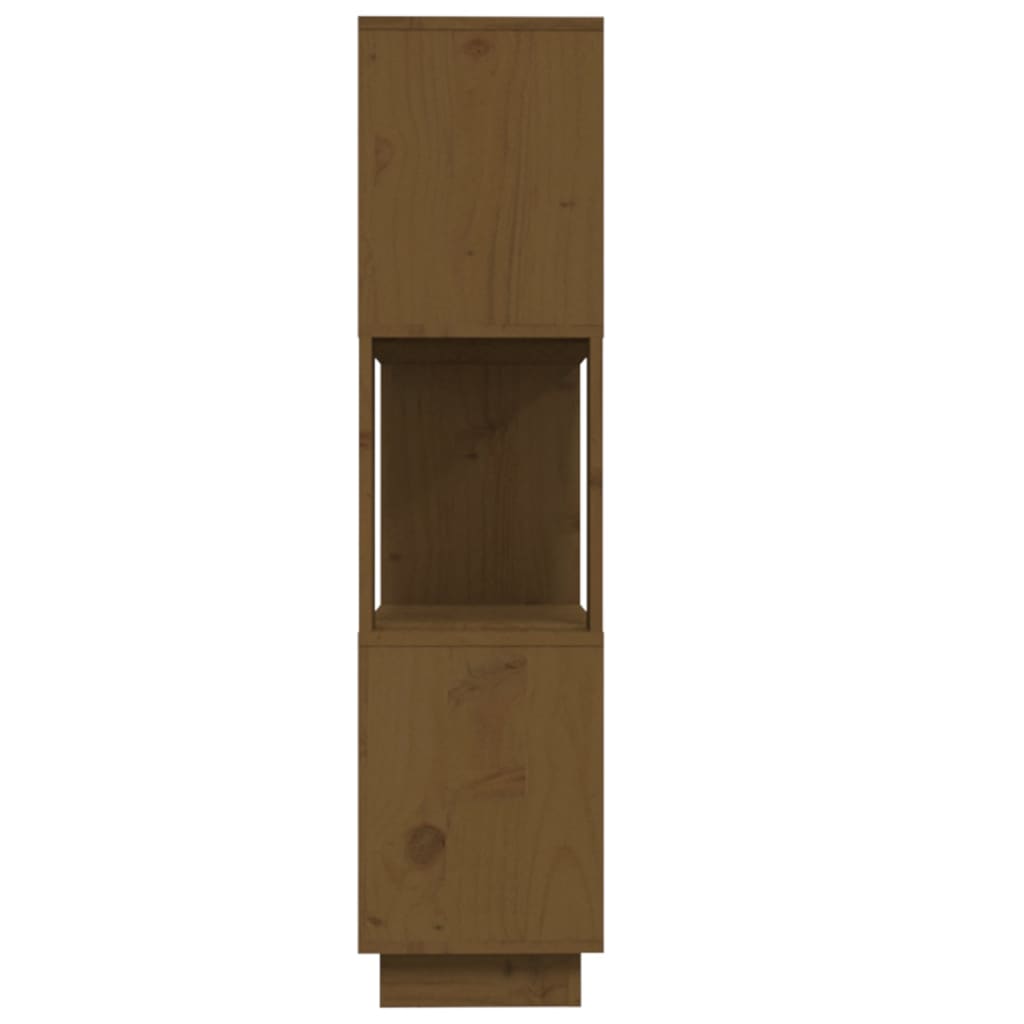 Bibliothèque/Cloison Marron miel 80x25x101 cm Bois massif