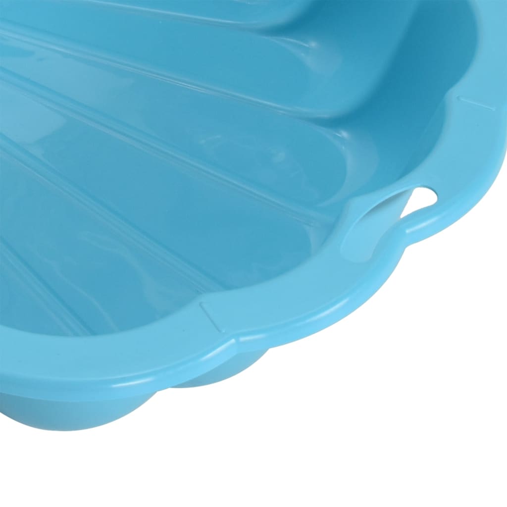 Bacs à sable 2 pcs Bleu 77x87x21 cm Plastique