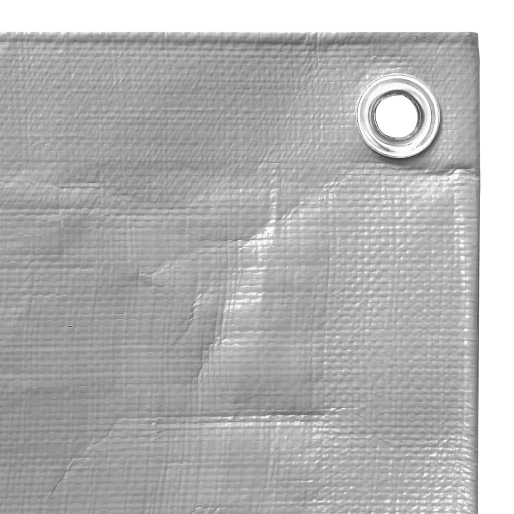 Bâche 260 g/m² 2x3 m Gris PEHD