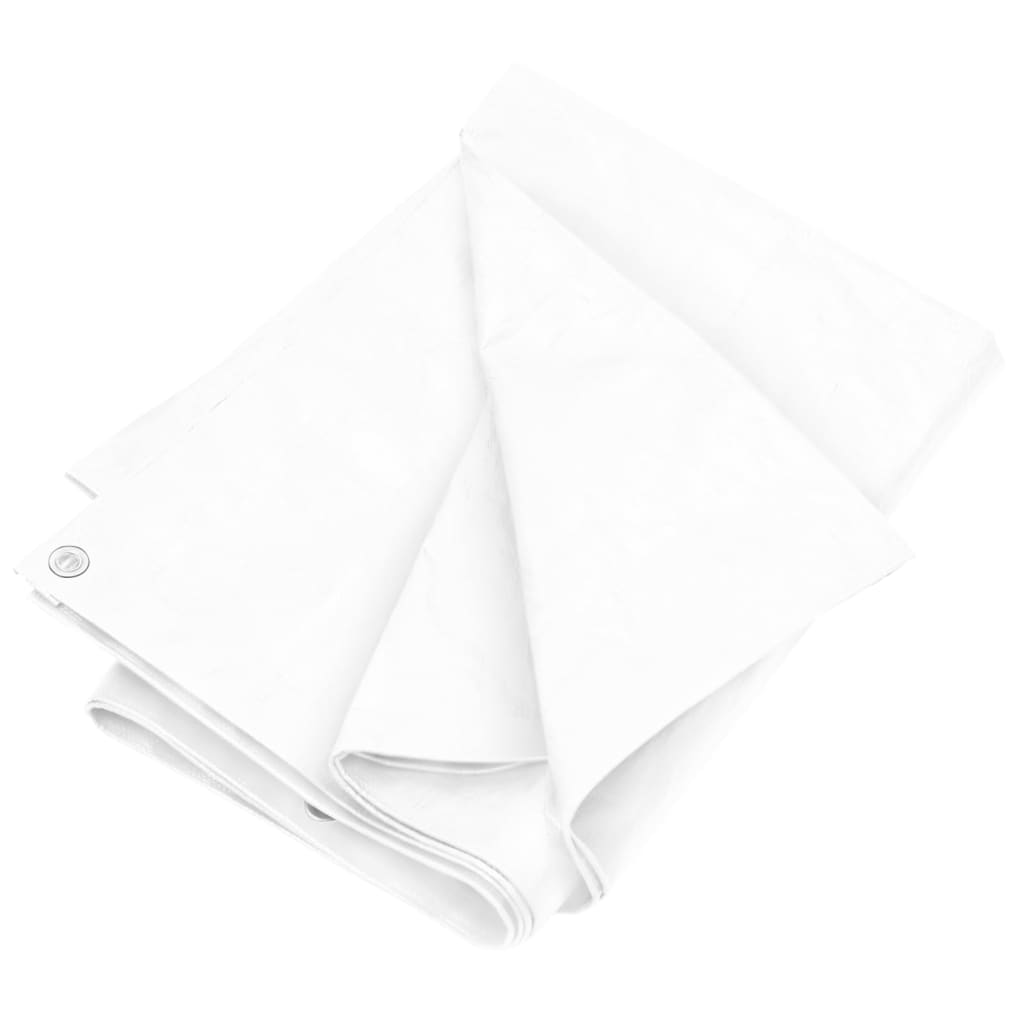 Bâche 180 g/m² 6x6 m Blanc PEHD