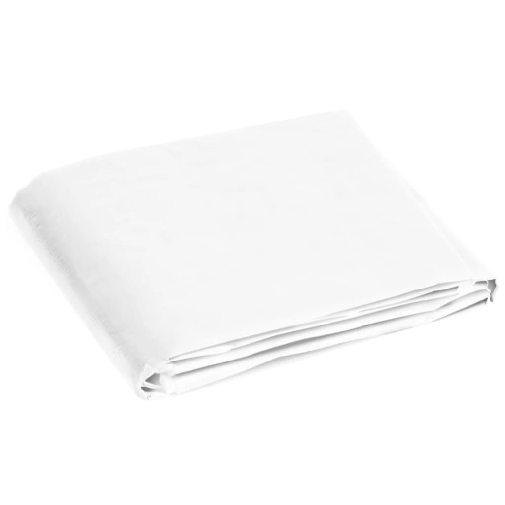 Bâche 180 g/m² 6x6 m Blanc PEHD