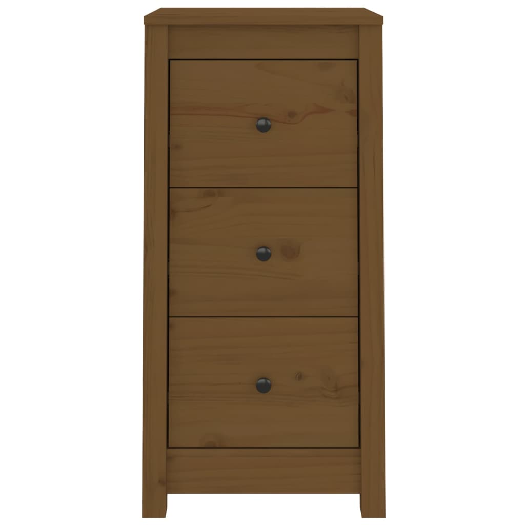 Buffet Marron miel 40x35x80 cm Bois massif de pin