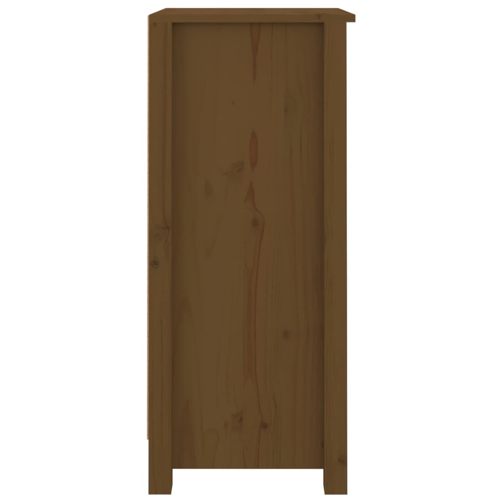 Buffet Marron miel 40x35x80 cm Bois massif de pin