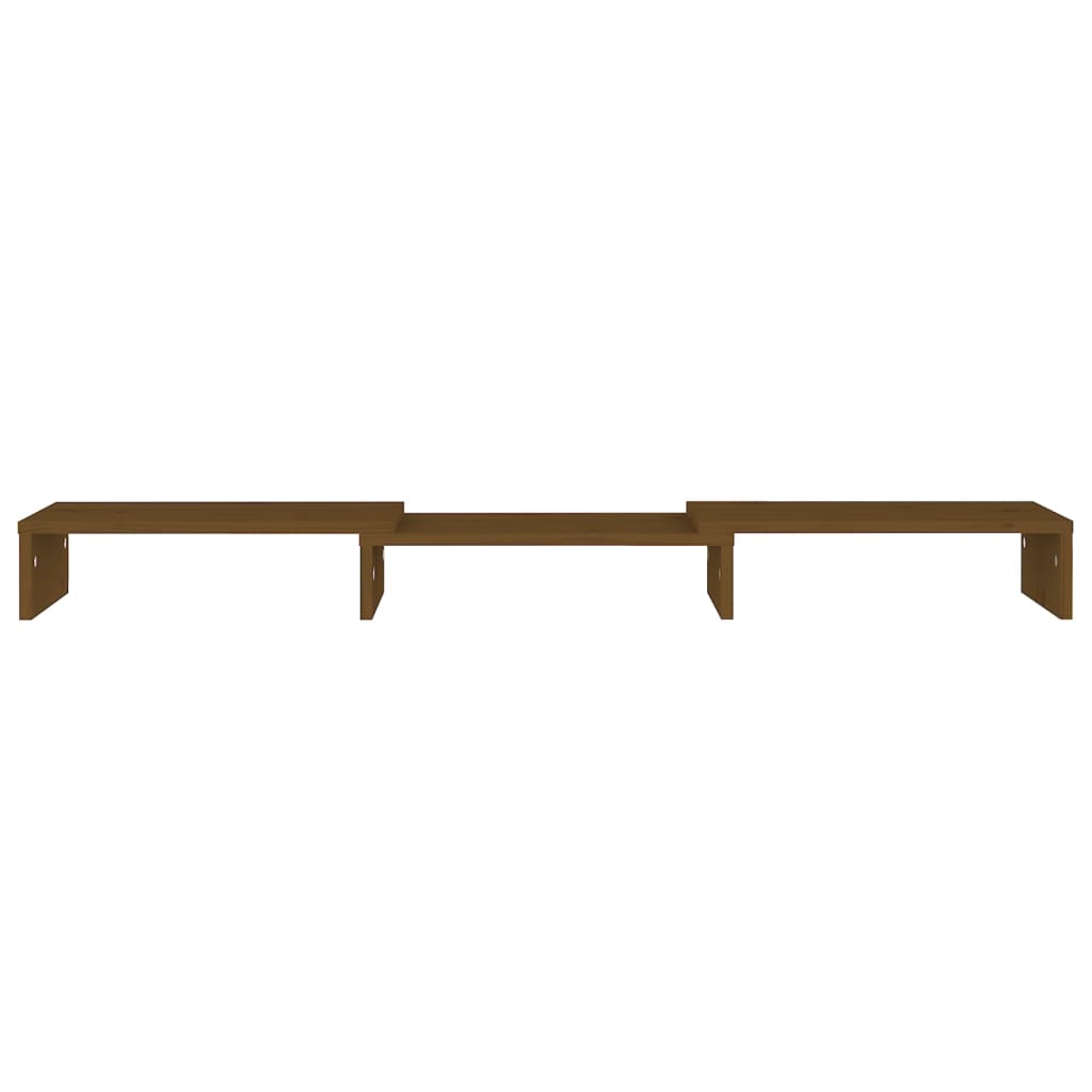 Support de moniteur Marron miel 80x24x10,5 cm Pin solide