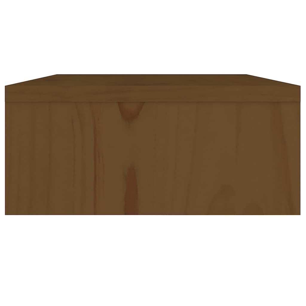 Support de moniteur Marron miel 80x24x10,5 cm Pin solide