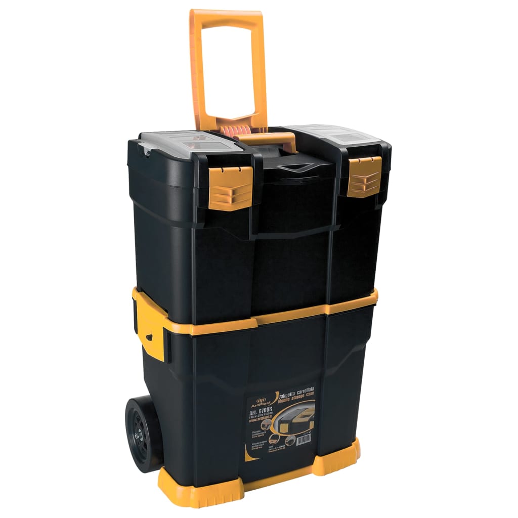Boîte à outils roulante 460x280x677 mm PP