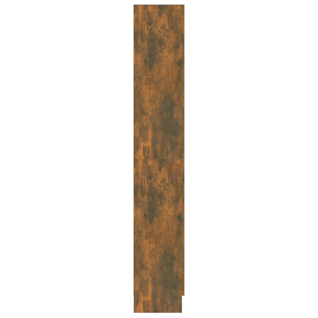 Armoire à livres Chêne fumé 82,5x30,5x185,5cm Bois d'ingénierie