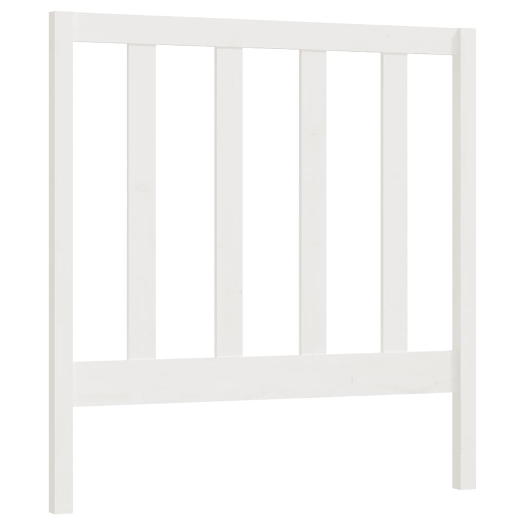 Tête de lit Blanc 96x4x100 cm Bois massif de pin