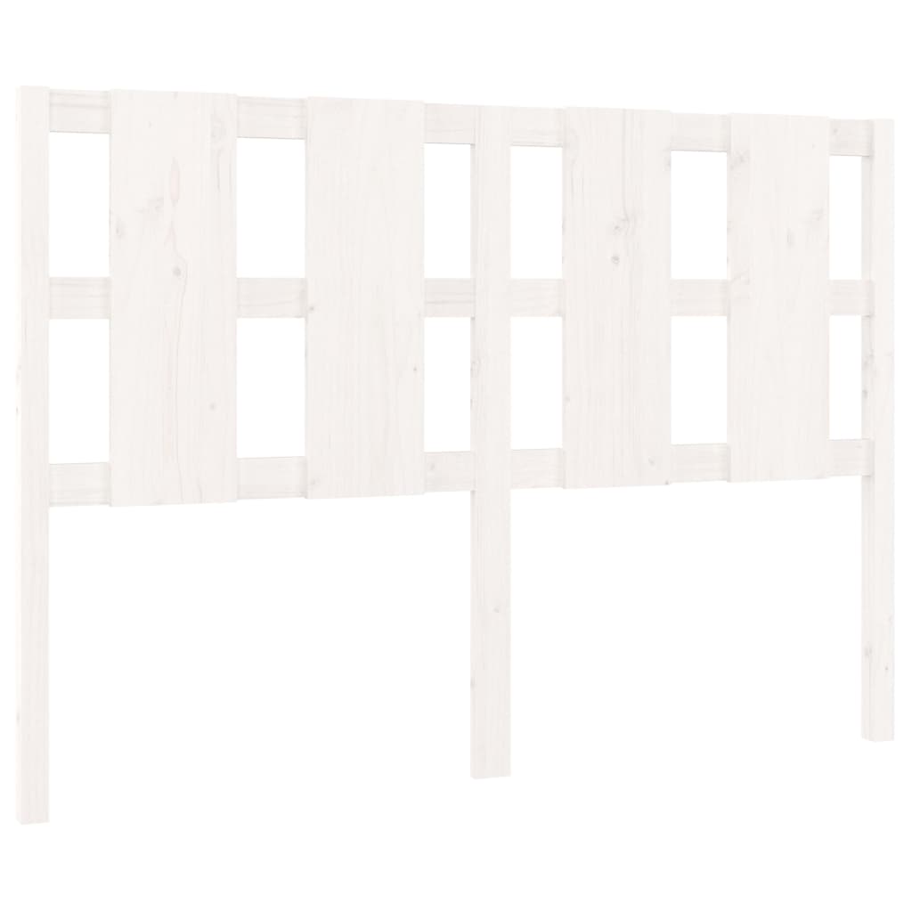 Tête de lit Blanc 145,5x4x100 cm Bois massif de pin