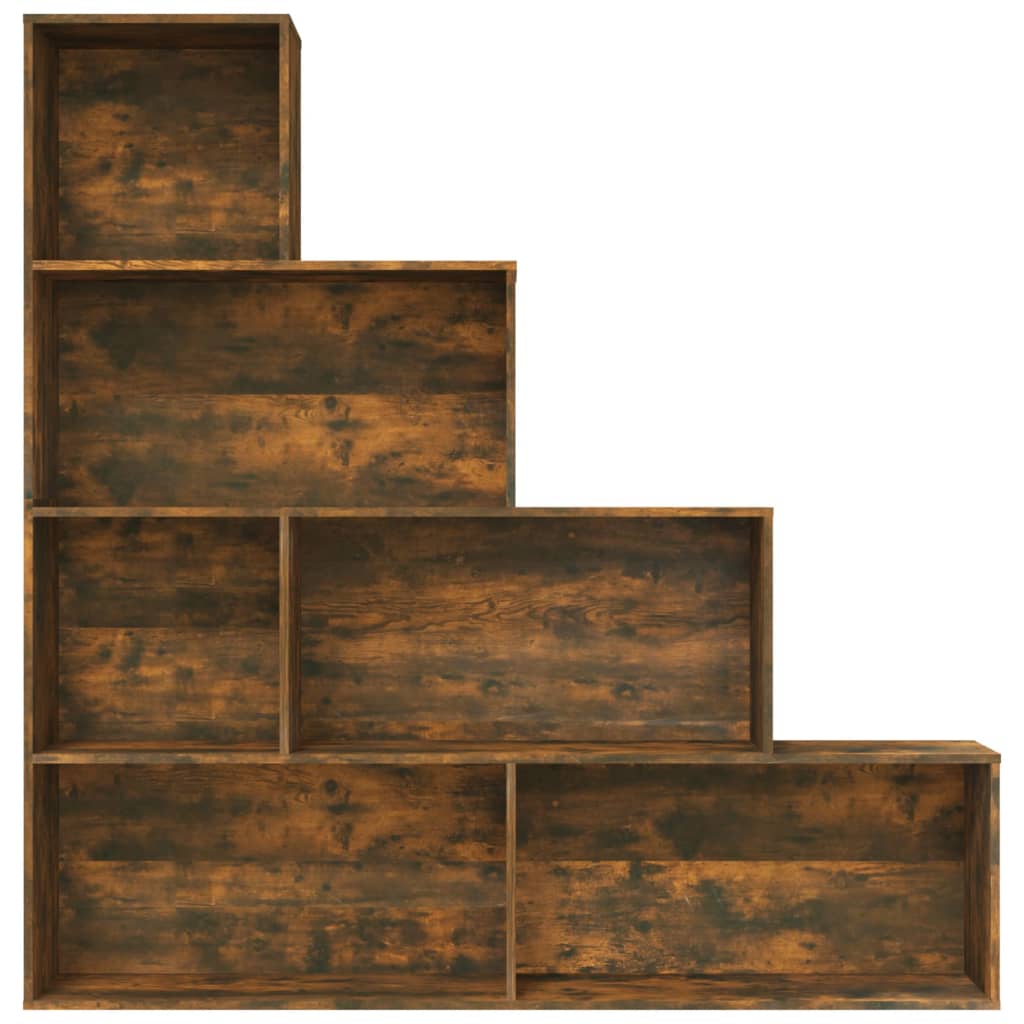 Armoire à livres Chêne fumé 155x24x160 cm