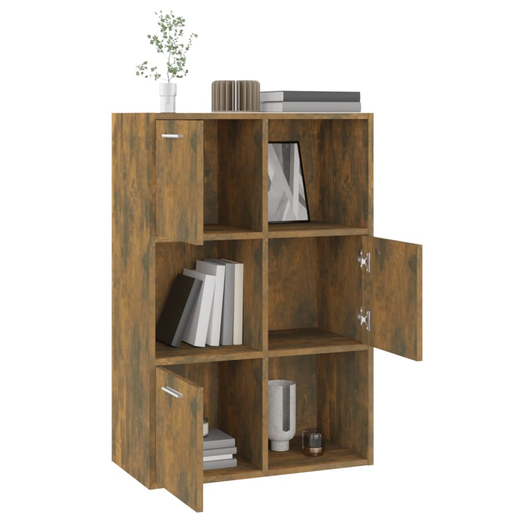 Armoire de rangement Chêne fumé 60x29,5x90 cm