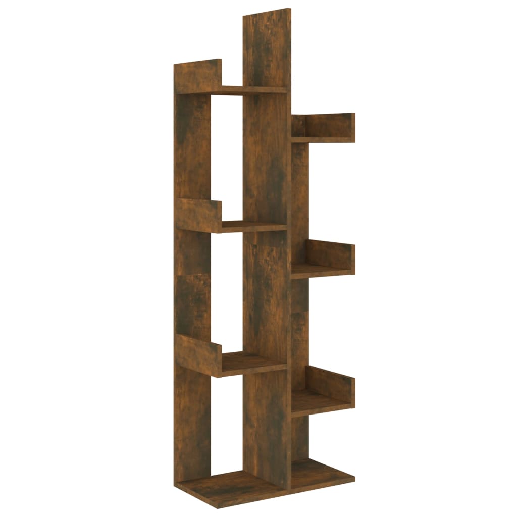 Bibliothèque 48x25,5x140 cm Chêne fumé Bois d'ingénierie