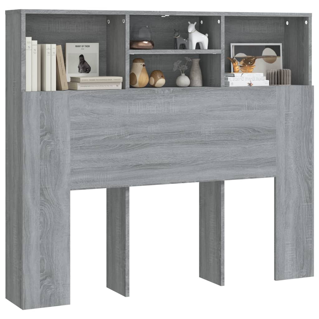 Armoire de tête de lit Sonoma gris 120x19x103,5 cm