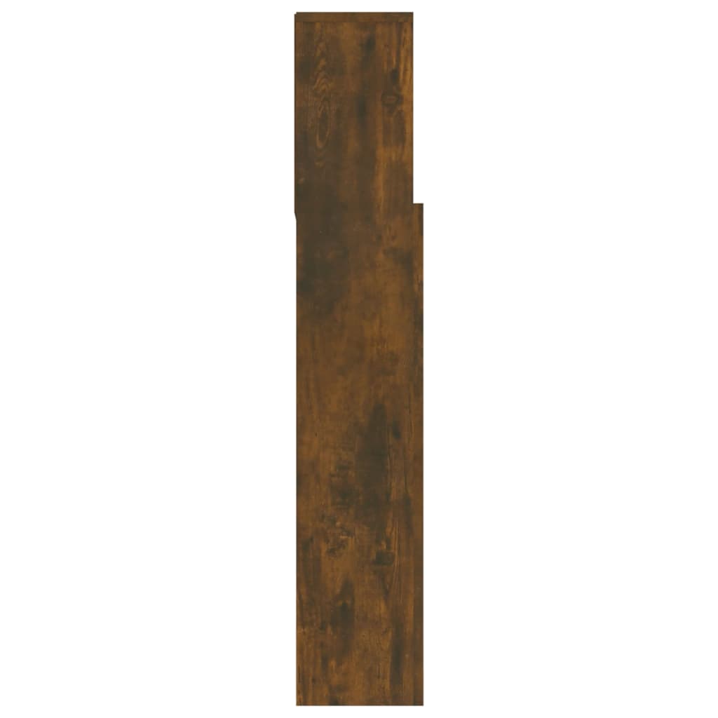 Armoire de tête de lit Chêne fumé 180x19x103,5 cm