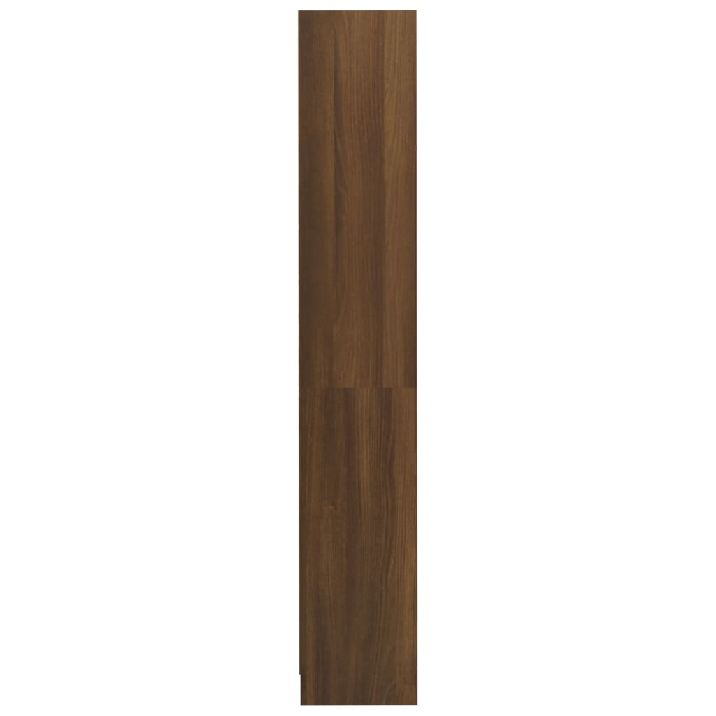 Bibliothèque 4 niveaux Chêne fumé 80x24x142cm Bois d'ingénierie