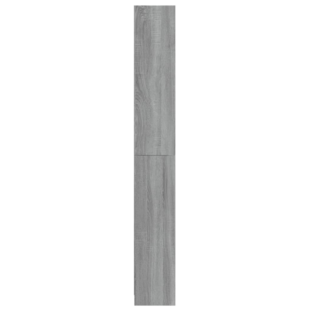 Bibliothèque 5 niveaux Sonoma gris 80x24x175 cm
