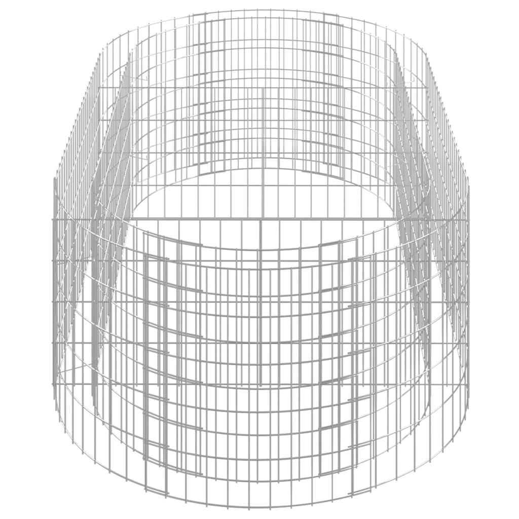 Lit surélevé à gabion Fer galvanisé 200x100x50 cm