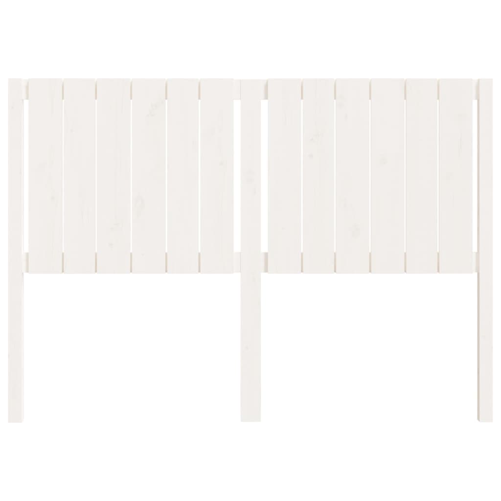 Tête de lit Blanc 145,5x4x100 cm Bois massif de pin