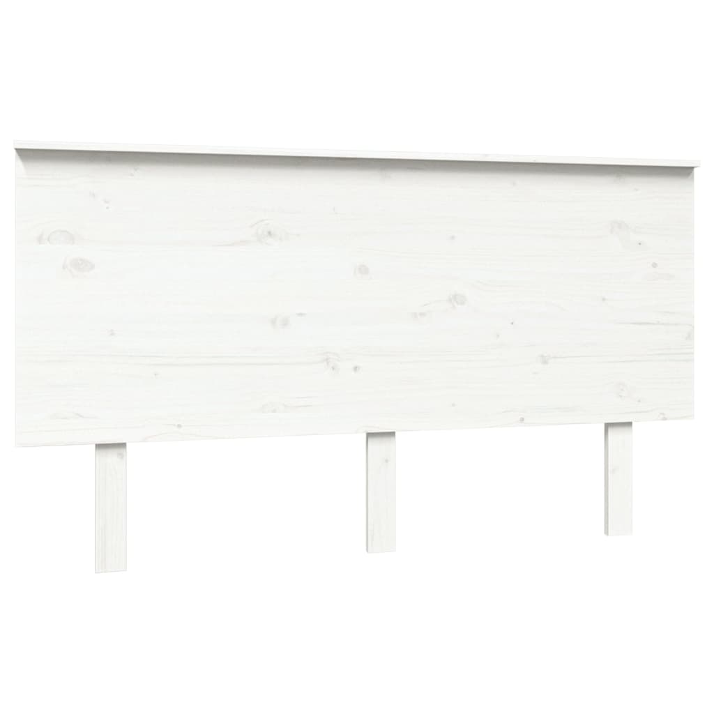 Tête de lit Blanc 144x6x82,5 cm Bois massif de pin