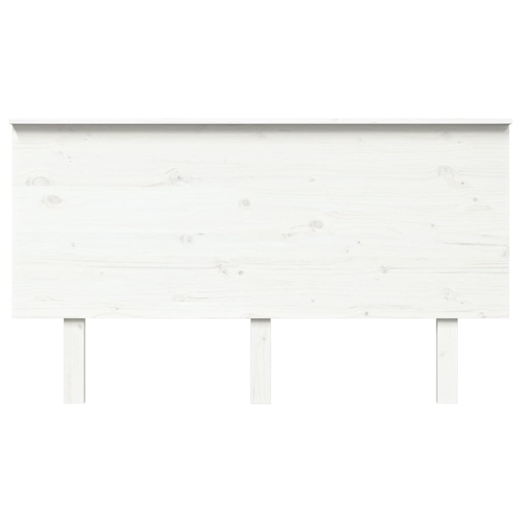 Tête de lit Blanc 144x6x82,5 cm Bois massif de pin
