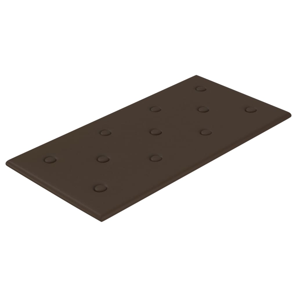 Panneaux muraux 12 pcs Marron 60x30 cm Similicuir 2,16 m²