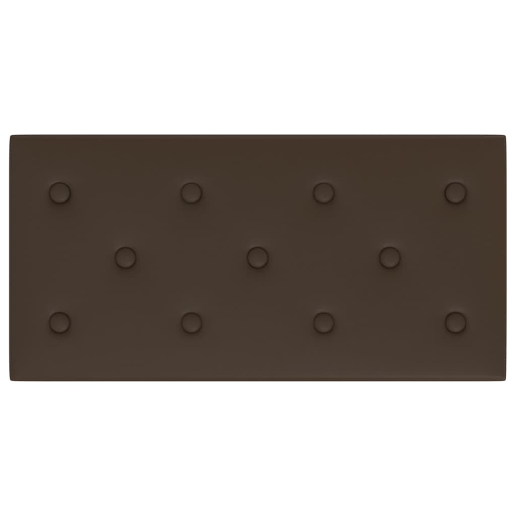 Panneaux muraux 12 pcs Marron 60x30 cm Similicuir 2,16 m²