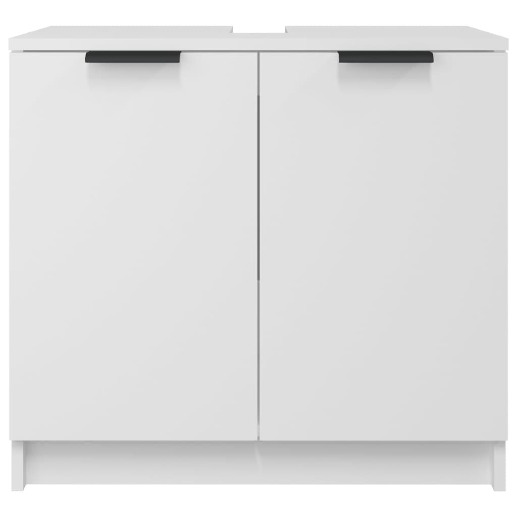 Armoire salle de bain Blanc 64,5x33,5x59 cm Bois d'ingénierie