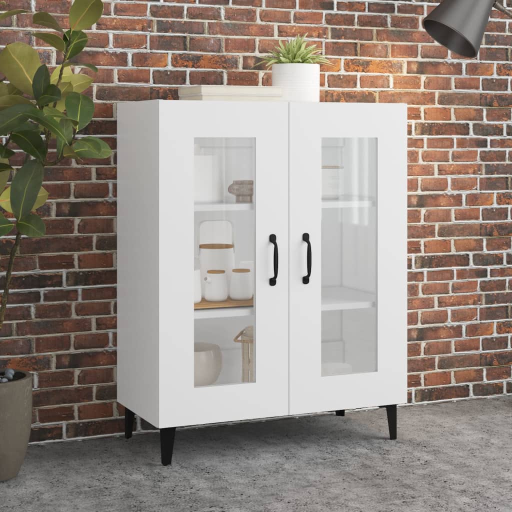 Buffet Blanc 69,5x34x90 cm Bois d'ingénierie