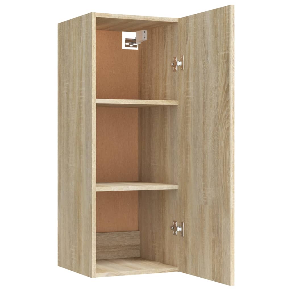 Armoire suspendue Chêne Sonoma 34,5x34x90 cm Bois d'ingénierie