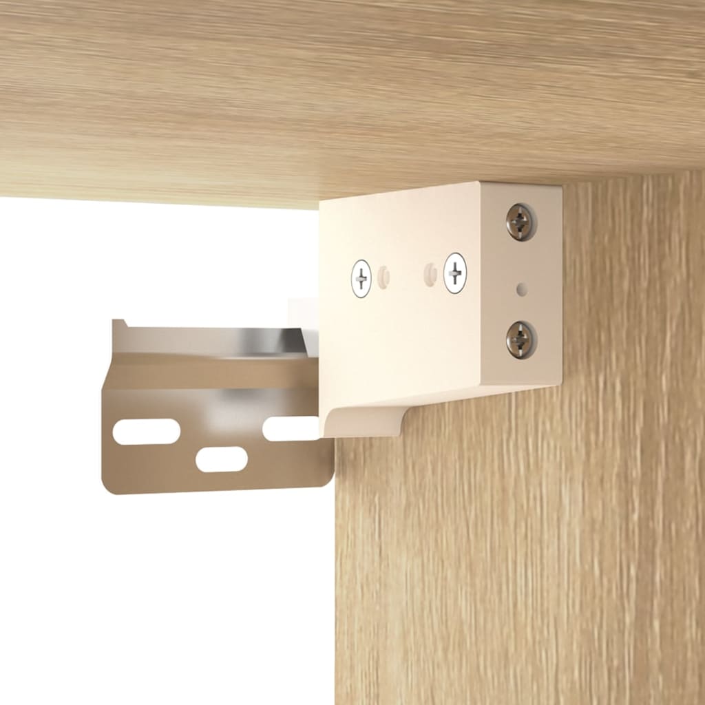 Armoire suspendue Chêne Sonoma 34,5x34x90 cm Bois d'ingénierie